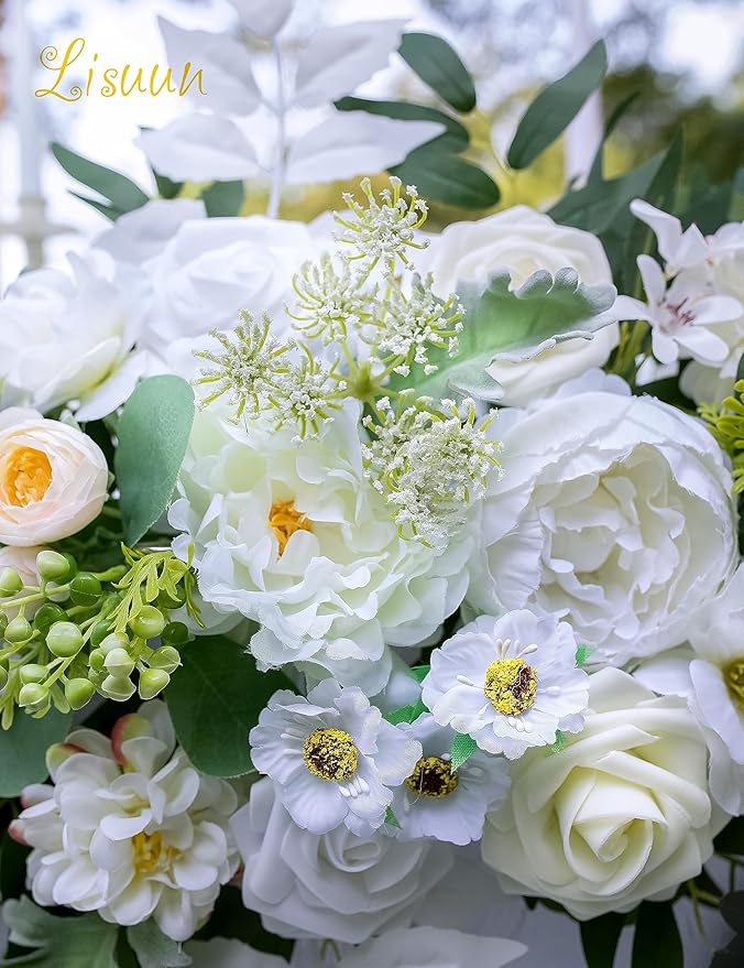 9FT Wedding Arch Flower Garland, Handmade Wedding Table Decorations,Head Table Floral Decor for Noble and Charming Wedding Ceremony