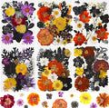 Nuanchu 167 Pcs Real Dried Pressed Flowers Natural Dried Flowers Colorful Daisy Mixed Wildflowers Leave for DIY Candle Resin Nails Jewelry Pendant Crafts Floral Art(Multicolor,Scary Style)
