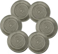 Youyi Better Lifes Round Braided Placemats Set of 6 Colorful Washable Durable Placemats Non-Slip 15 Inch Ivory-Linen Woven Table Mats for Dining Tables Holiday Party Decoration
