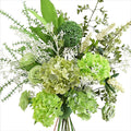 FiveSeasonStuff Elegant Green Artificial Bouquet – Hydrangea, Roses, Camellia, Baby's Breath & More for Home Décor, Weddings, Centerpieces, and Events