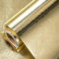 LeZakaa 3D Embossed Floral Foil Gold Wrapping Paper, Vintage Flower Metallic Foil for Birthday Christmas Party Holiday Gift Wrap, for DIY Crafts Scrapbook, Large Roll 30 inch x 32.8 Ft(Gold)