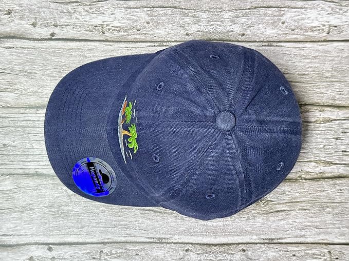 Hepandy Embroidered Palm Tree Hats