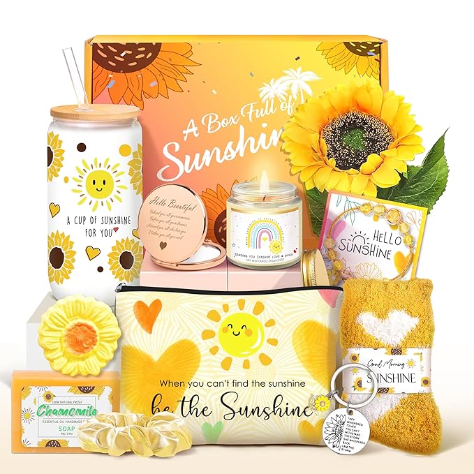 Get Well Care Package for Women, Birthday Gifts for Women, Feel Better Soon Basket, Sympathy and Thinking of You Gifts After Surgery Recovery