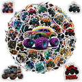 100 PCS Monster Truck Stickers Pack, Car Colorful Vinyl Waterproof Off Road Trucks Decals for Unisex Teens Adults Men Women, Gift for Laptop Water Bottle Helmet Scrapbook Wall Decorative