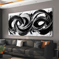Abstract Wall Art Decor Wall Pictures for Living Room Abstract Canvas Art Wall Decor Large Black and White Wall Art Prints Oversized Minimalist Wall Art Decorations Bedroom Home Wall Art Decor 29" X 58"