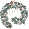 9FT Wedding Arch Flower Garland, Handmade Wedding Table Decorations,Head Table Floral Decor for Noble and Charming Wedding Ceremony