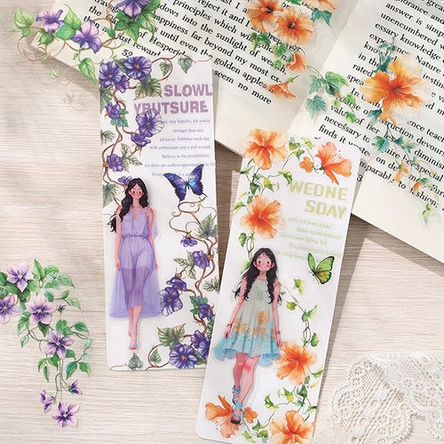 120pcs Flower Stickers for Scrapbooking – Waterproof Floral Stickers for Journaling, Junk Journal, Home Decor, Laptop, Water Bottle, DIY Crafts (6 Floral Themes)