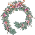 9FT Wedding Arch Flower Garland, Handmade Wedding Table Decorations,Head Table Floral Decor for Noble and Charming Wedding Ceremony