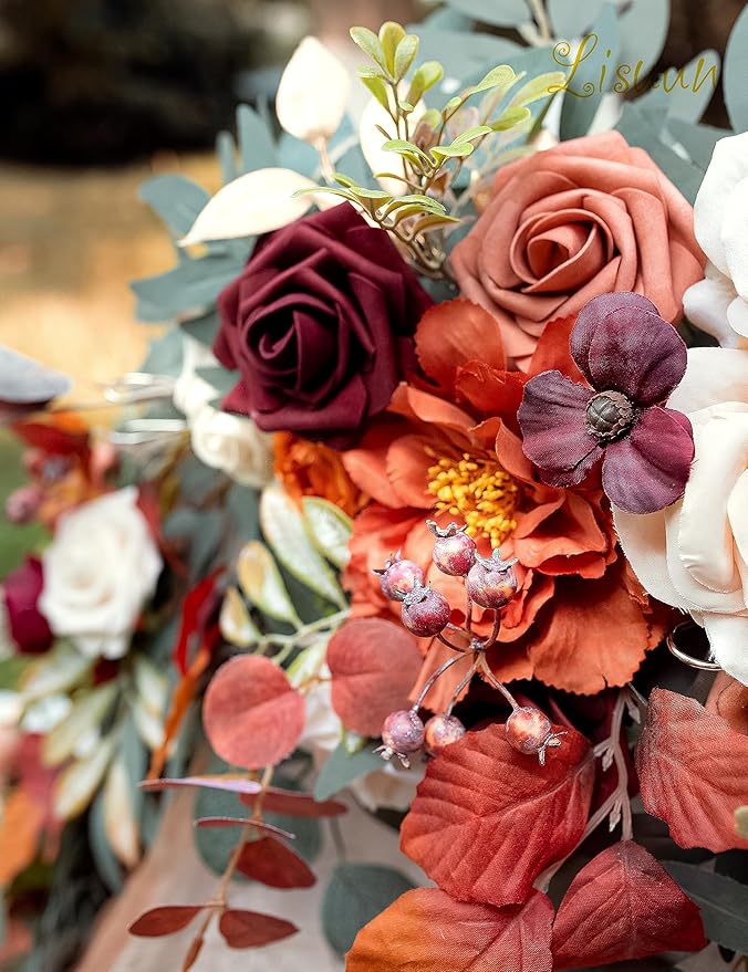 9FT Wedding Arch Flower Garland, Handmade Wedding Table Decorations,Head Table Floral Decor for Noble and Charming Wedding Ceremony