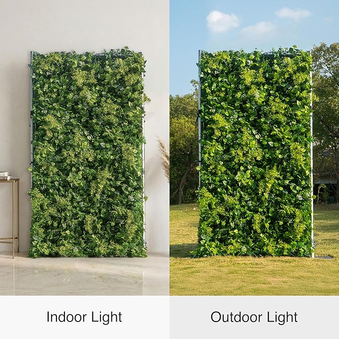 Artificial Luxury‌ Flower Wall Panels, Gorgeous 3D Silk Floral Backdrop for Wedding, Baby Show, Party and Home Decor, Quick Assembly/Storage, Eco ＆ Pet Friendly, 2 pcs, Each Panel 2 * 8 ft.