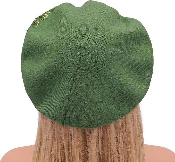 Winter Women French Beret Hat Kaschmir Solid Color Knitted Berets