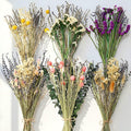 6 Pack Boho Dried Flowers Bouquet Large Size 15-17 Inch Wedding Handmade Dry Flowers Bundles for Vase Craft DIY Photo Boutonniere for Floral Plant for Bridesmaid Gift Birthday Decor(Lavender)
