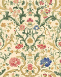 Vintage Peel and Stick Wallpaper Boho Yellow Floral Leaf Wallpaper Colorful Contact Paper 17.5in x 9.8ft Removable Self Adhesive Vinyl Waterproof Paper for Cabinet Bedroom Stairs Kitchen