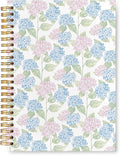 VIIJJUE Hydrangea Notebook Journal, Blue and Pink Hydrangea Notebooks for Note Taking, Blue and Pink Office Supplies, Hardcover Spiral Journal 5.5x8.3 Inch