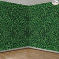 Tatuo 12 Pieces 54 x 108 Inches Jumbo Green Leaves Photography Leaf Backdrop 3D Waterproof Tree Leaves Background Photo Booth Prop Green Leaf Tablecloths for Baby Shower Birthday Party Decoration