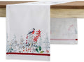Maison d' Hermine Table Runner 100% Cotton Single Layer Table Runners 60 inches Long for Thanksgiving Christmas Decorations Home Kitchen Dining Party Wedding (Morzine, 14.5" x 60")
