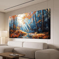 Large Canvas Wall Art Decor Nature Landscape Wall Art Decorations Modern Botanical Wall Art Prints Art Work For Wall Decor Forest Wall Art Pictures For Living Room Bedroom Office Decor 29"X 58"