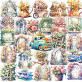 112Pcs PET Waterproof Sticker Set - 56 Unique Designs, Perfect for Phone Backs, DIY Journals, Luggage Stickers for suitcases, Birthday Party Favors & More Decorative Uses