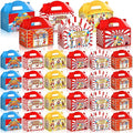 24 Pcs Halloween Circus Carnival Party Favors Boxes Goodie Candy Treat Gift Boxes with Handles Halloween Candy Containers for Circus Carnival Theme Party Decorations Birthday Gift Wrapping
