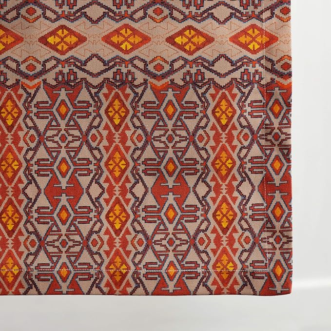 Maison d' Hermine Table Runner 100% Cotton Single Layer Table Runners 36 inches Long for Thanksgiving Christmas Decorations Home Kitchen Dining Party Wedding (Kelim - Prairie, 14.5" x 36")