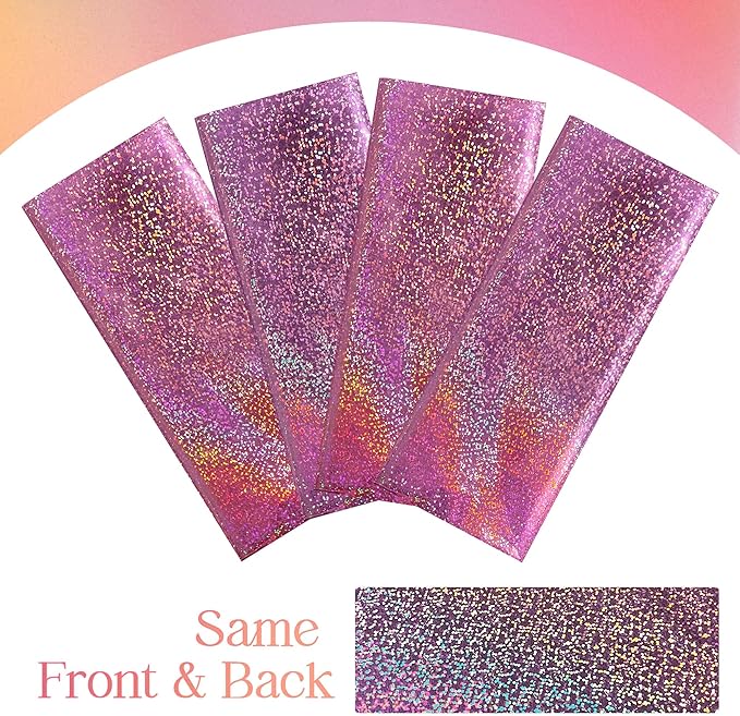 2 pcs Pink&Purple Holographic Party Tablecloths 40" x 108" Laser Sparkly Table Cloths Iridescence Foil Glitter Table Cover for Halloween Wedding Anniversary Baby Shower Birthday Party Supplies