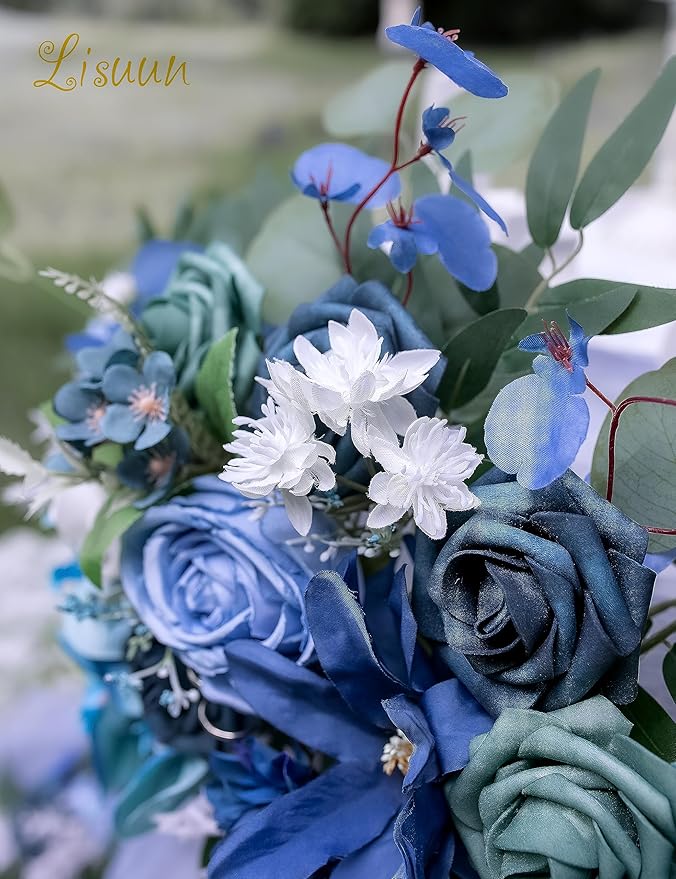 9FT Wedding Arch Flower Garland, Handmade Wedding Table Decorations,Head Table Floral Decor for Noble and Charming Wedding Ceremony