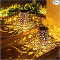 2 Pack Bee Solar Lanterns Outdoor Waterproof Hanging Solar Lights Bee Gifts for Women Men Metal Decorative LED Bee Lanterns for Garden Decor,Yard,Patio,Lawn,Tabletop,Pathway,Landscape