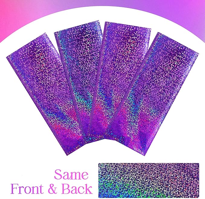 4 pcs Purple Holographic Laser Tablecloths Iridescence Shiny Table Covers 40" x 108" Foil Disposable Rectangle Table cloths for Halloween Bachelorette Birthday Party Wedding Anniversary Decor