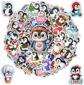 100 PCS Penguin Stickers Pack, Cute Chibi Cartoon Vinyl Waterproof Decals for Students Teens Adults Teachers, Funny Animal Stickers for Laptop Water Bottle Scrapbook Wall Car Notebook Gifts