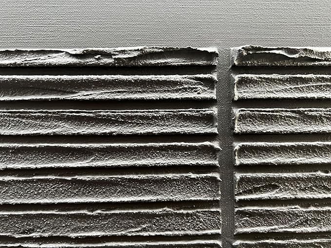 Hand-Painted Black Abstract Wall Decorative Oil Painting Thick Texture Minimalist Art Large Home Wall Decorative Painting 30x60 inches