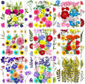192Pcs Dried Pressed Flowers for Resin, Assorted Real Natural Bulk Dry Floral Leaves for DIY Art Crafts, Epoxy Molds, Jewelry, Soap, Candle Making, Nails Decors