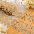 Green Lace Trim 7.5 Yards Wide Embroidered Floral Trim Edge Venise Lace Ribbon for Wedding Dress Crafting, Costume Design, DIY Apparel Embellishment, Home Decor