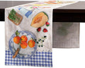 Maison d' Hermine Table Runner 100% Cotton Double Layer Table Runners 72 inches Long Decorative for Home Kitchen Dining Party Baby Shower Wedding Bridal Shower Spring Summer (Gourmand, 14.50" x 72")