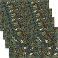 Vintage Botanical Placemats Set of 4, 17x12 Inch Rustic Farmhouse Retro Plant Green Nature Art Print Table Mats for Home Party Kitchen Dining Decor