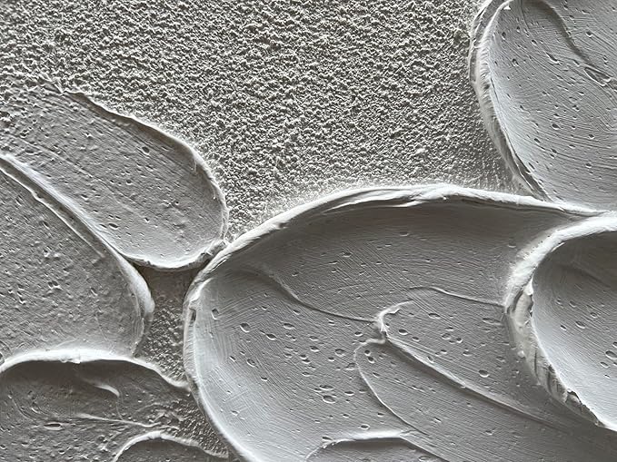 Hand Painted White Flower Texture Art 24x48 inch Modern Abstract Home Wall Decoration Oil Painting