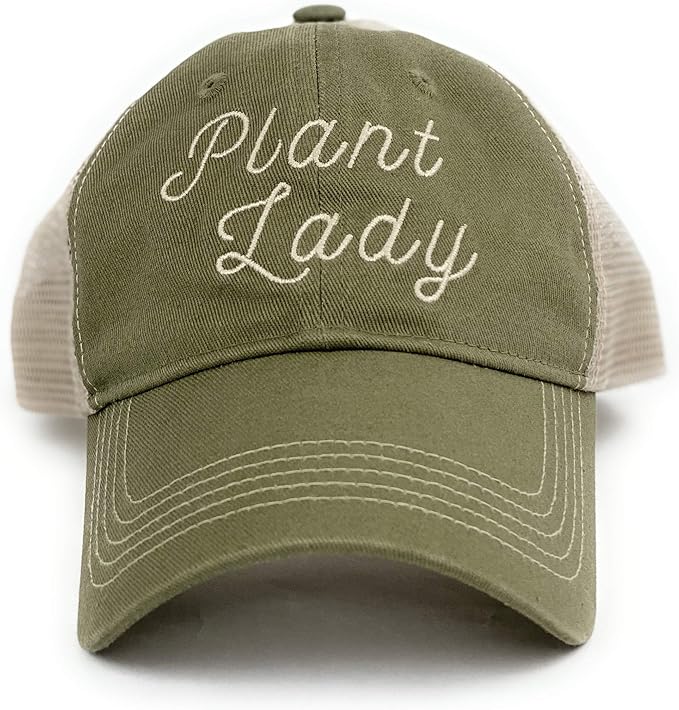 Plant Lady Hat - Olive & Khaki, Perfect Garden & Plant Lover Gifts for Women