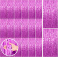 20 Pack Hot Pink Party Decorations - Tinsel Curtain Streamers Foil Fringe Backdrop for Birthday, Christmas, Bachelorette, Graduation, Fiesta Photo Booth