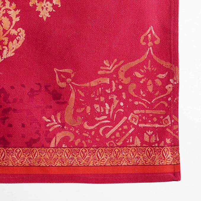 Maison d' Hermine Table Runner 100% Cotton Double Layer Table Runners 72 inches Long for Thanksgiving Christmas Decorations Home Kitchen Dining Party Wedding (Versailles, 14.5" x 72")