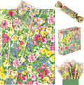 100 Sheet Monet Flowers Tissue Paper, 20''x14'' Botanical Flower Garden Gift Wrapping Paper for Birthday DIY Crafts Baby Shower Wedding Bridal Shower Housewarming Party Supplies