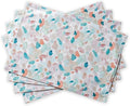 Maison d' Hermine Placemats Set of 4 100% Cotton Washable Cloth Place Mats, Reusable Table Mats for Kitchen Dining Decoration, Party, Wedding, Restaurant Spring/Summer (Summer Picnic, 13" x 19")