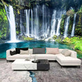 WFBHUA-Waterfall Wallpaper Peel and Stick Nature Lake Landscape Self Adhesive Wall Mural for Bathroom 82"x57"