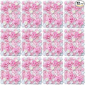 16"x 24" Artificial Flower Wall Panels,Flower Wall Mat Silk Flower Panels for Outdoor Garden Backyard Fence Fence Privacy Screen and Indoor Wall Decor(12Pcs Pink+White,Style 2)