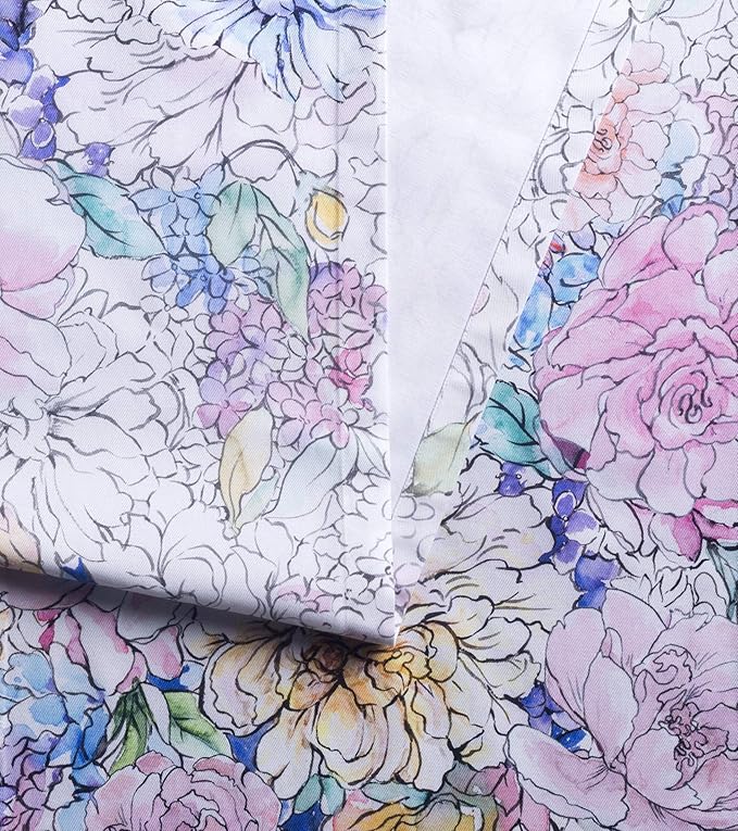 Maison d' Hermine Table Runner 100% Cotton Single Layer Table Runners 72 inches Long Decorative for Kitchen Dining Party Baby Shower Wedding Bridal Shower Spring Summer (Floral Love, 14.50" x 72")