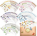 1990 PCS PVC Flower & Butterfly Stickers, Self-Adhesive Nature Floral Stickers for Scrapbook, Laptop, Journal, DIY Project, Spring-Themed Party Decors