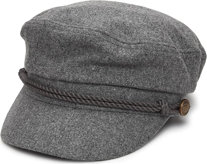Funky Junque Newsboy Hat for Women – Trendy Greek Fisherman Cap, Classic Women's Baker Boy Newsies Hat, Ladies Fashion Caps