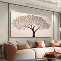 Canvas Art Wall Decor Modern Tree of Life Wall Art Prints Minimalist Botanical Wall Art Decorations Large Wall Art for Living Room Browm Artwork for Walls Bedroom Office Decor Aesthetic 24" X 48"