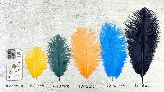 Piokio 20 pcs Mint Green Ostrich Feathers Plumes 12-14 inch(30-35 cm) Bulk for Wedding Party Centerpieces and DIY Clothes Decoration, Gatsby Decorations