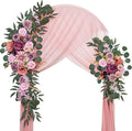 Wedding Arch Flowers, Artificial Flowers for Decoration, Large Flower Swag for Boho Styles Wedding Ceremony Floral Decor - Pack of 2