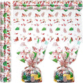 AnapoliZ Christmas Cellophane Wrap Roll | 100’ Ft Long X 16” in. Wide | 2.3 Mil Crystal Clear Merry Christmas Cellophane | Gifts, Baskets, Treats Wrapping Paper | Santa, Snowman, Reindeer Cello Roll