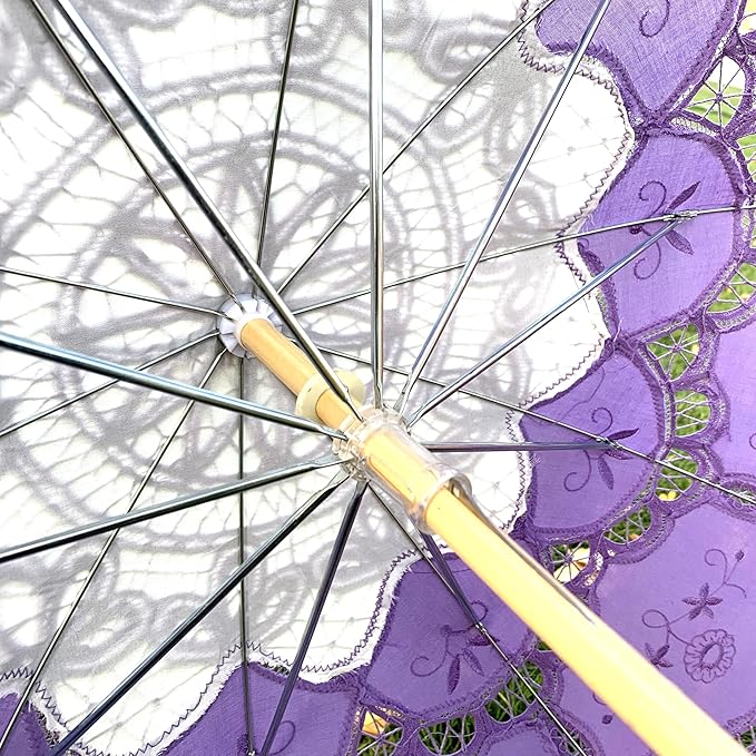 Handmade Pink Lace Parasol Umbrella Wedding Bridal 30 Inch Adult Size